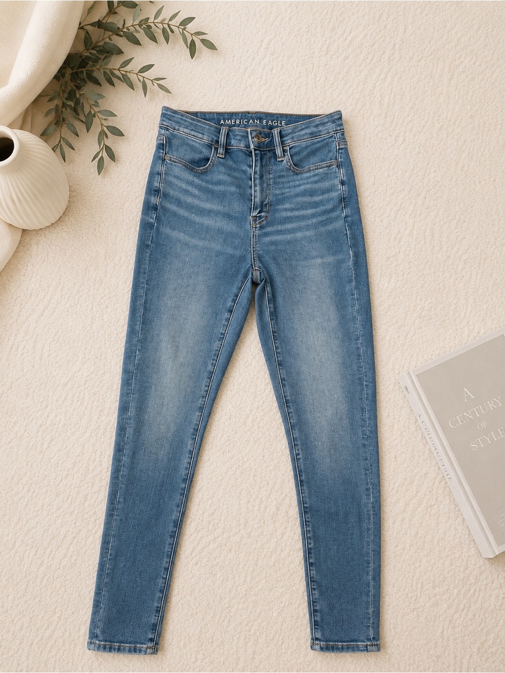 American Eagle Outfitters Light Blue High-Rise Skinny Jeans